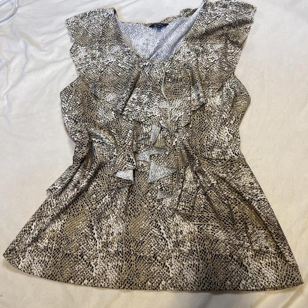 REITMANS SNAKE PRINT BLOUSE